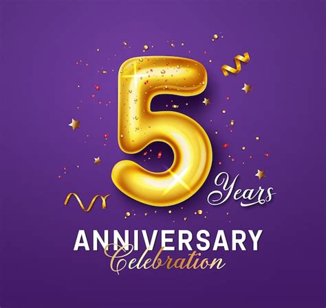 anniversary vectors illustrations