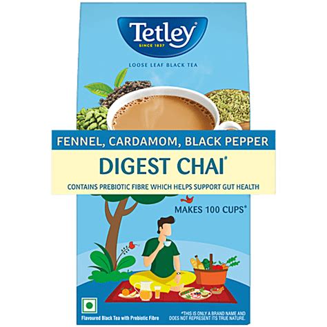 Buy Tetley Digest Chai Flavoured Black Tea With Prebiotic Fibre Online At Best Price Of Rs 140