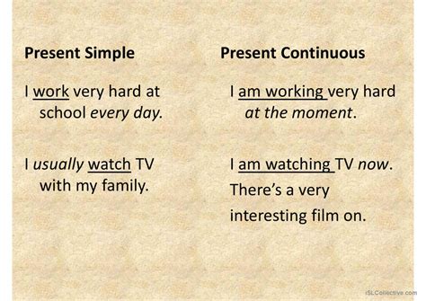 Present Continuous Grammar Guide English Esl Powerpoints