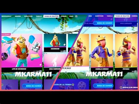 Todas Las Skins De COMIDA En La Nueva Tienda Fortnite Hoy YouTube