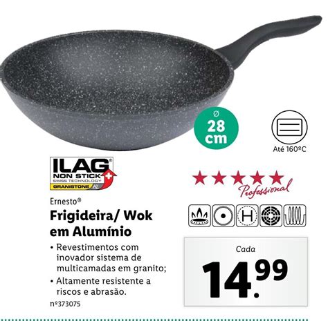 Promo O Frigideira Wok Em Aluminio Em Lidl