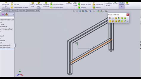 Solidworks Piezas Soldadas Y Estructuras Met Licas Youtube