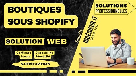 Je Vais Cr Er Votre Boutique Shopify Sur Mesure Par Solutionweb