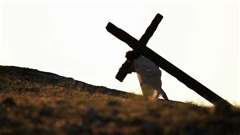 christ carrying  cross