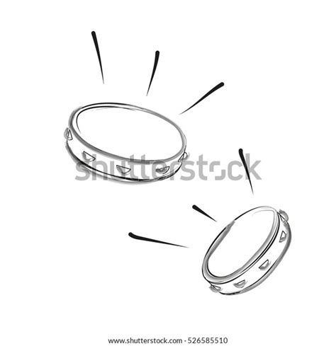 Musical Instrument Tambourine Stock Vector Royalty Free 526585510