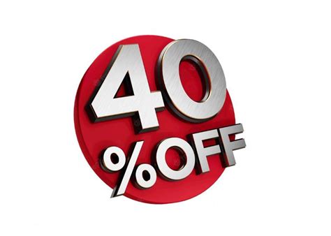 40 Off 3d Sign Special Offer Flash Sale