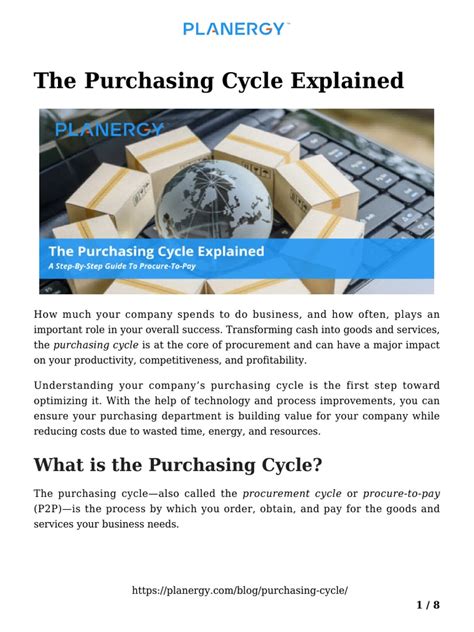 Purchasing Cycle | PDF