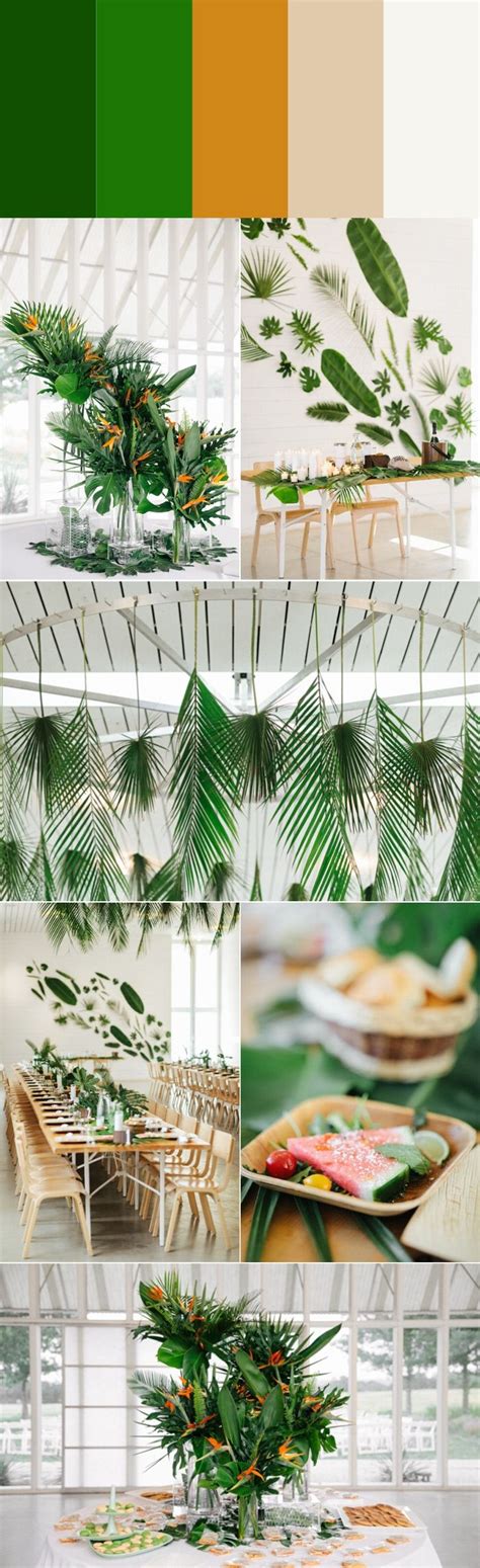 6 Island Inspired Tropical Wedding Color Palettes Junebug Weddings