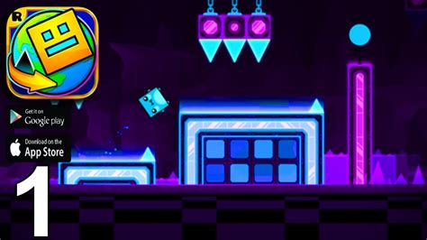 Geometry Dash World Gameplay Walkthrough Part 1 Dashlands IOS