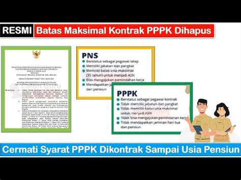 RESMI Batas Maksimal Kontrak PPPK Dihapus Cek Syarat PPPK Dikontrak