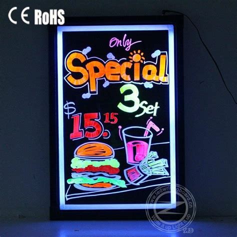 Illuminated Led Menu Board For Restaurant Zd T Zd China