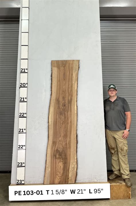 Live Edge Pecan Wood Slab Pe Berdoll Sawmill