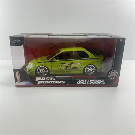 Jada Toys Fast And Furious Brians Mitsubishi Lancer Evolution Vii 124 Diecast 801310997888 Ebay