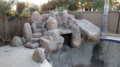 Making Fake Rock Waterfalls for Pools — Dave R. Henderson | Fake rock ...