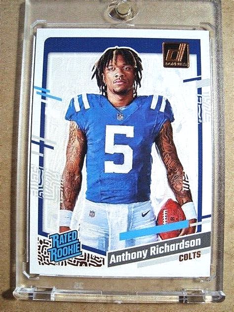 Anthony Richardson Panini Donruss Rated Rookie Canvas Portrait Rc