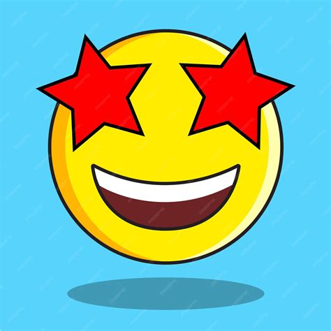 Premium Vector | Excited Face Emoji Vector Illustration