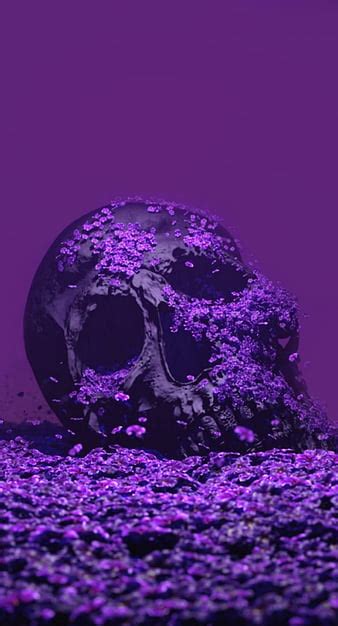 Glitter Skull Wallpaper