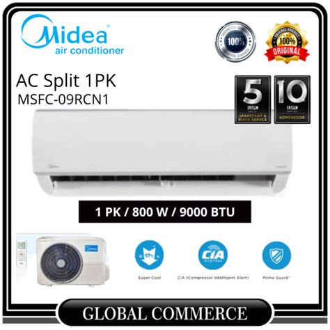 Midea Ac Split Standard Pk Msfc Crn X Air Conditioner Pk Msfc