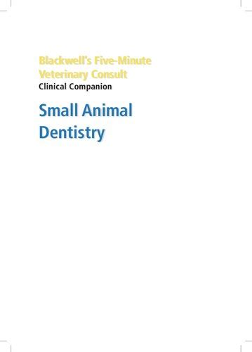 Ebook Blackwell′s Fiveminute Veterinary Consult Clinical Companion