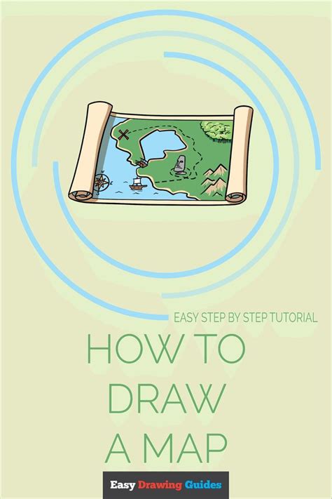 How to Draw a Map - Really Easy Drawing Tutorial | Drawing tutorial easy, Drawn map, Easy drawings