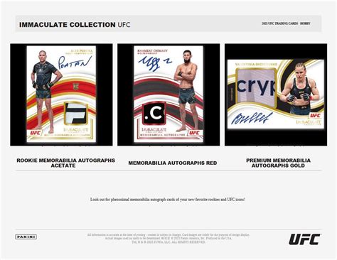 2023 Panini Immaculate Collection UFC MMA Trading Card Database