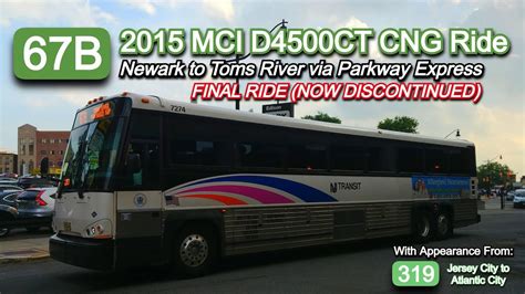 Nj Transit Final B Bus Ride Mci D Ct Cng Newark To