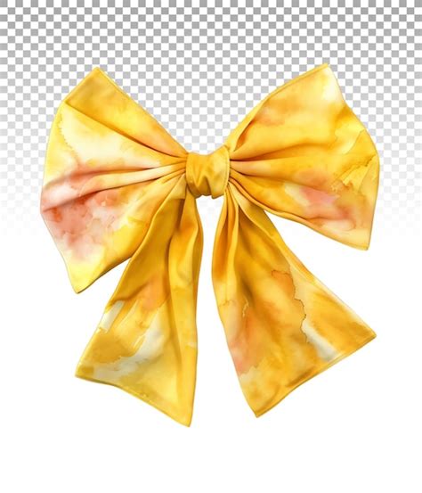 Premium Psd Lush Satin Bow In Watercolor