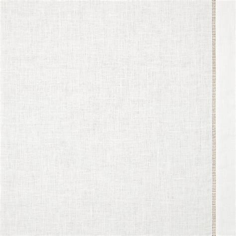 Drawn Thread Ladder Stitch Edge Ivory White Pure Linen Volga