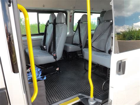 Ford Transit 14 Seat Drive On Car Licence Wheelchair Accessible Minibus With Ratcliff Palfinger