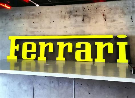 Place Bid Dt Illuminated Ferrari Channel Letters Sign Pcarmarket