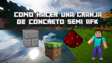 Tutorial Minecraft CÓmo Hacer Un Generador De Concreto 100 Eficiente