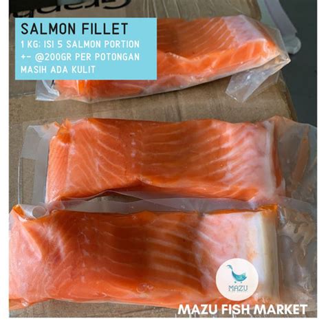 Jual Ikan Salmon Fillet Norwegia Premium Gr Jakarta Barat Mazu