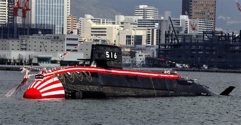 Kawasaki Heavy Industries Has Launched The Submarine Js Raigei Which