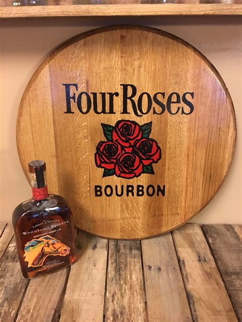 Four Roses Bourbon Barrel Head Etsy