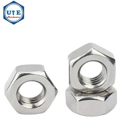 304 Stainless Steel Hexagon Nut ASME ANSI B 18 2 2 Hexagonal Nut