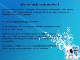 Antivirus Informaticos Ppt