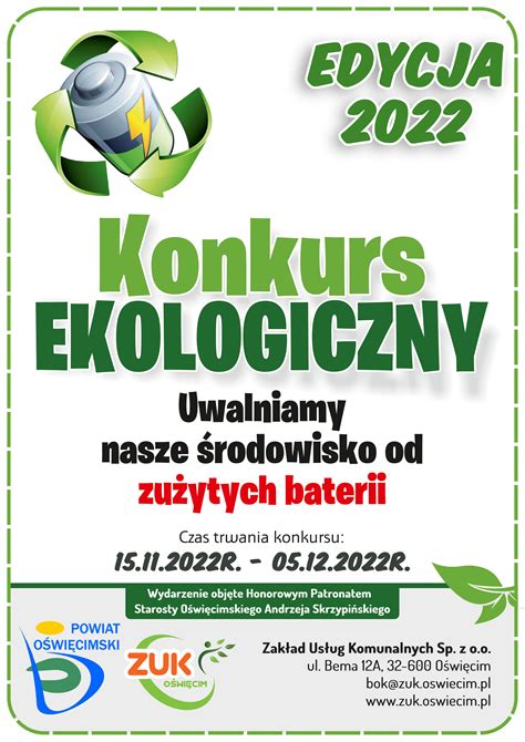 Rozstrzygni Cie Konkursu Ekologicznego Pt Uwalniamy Nasze Rodowisko