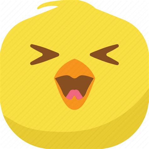 Chick Chicken Emoji Happy Laugh Smiley Spoiled Icon Download On