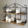 Wrought iron wall shelf unit W 100cm Lubéron Maisons du Monde