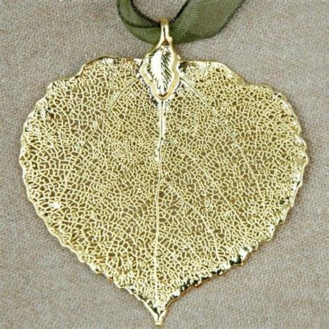 Aspen Leaf Gold Plated Ornament Sturbridge Yankee Workshop Leaf Ornament Aspen Leaf How To