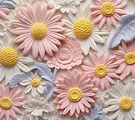 Premium Ai Image A Wall Of Flowers With The Word Daisy On It