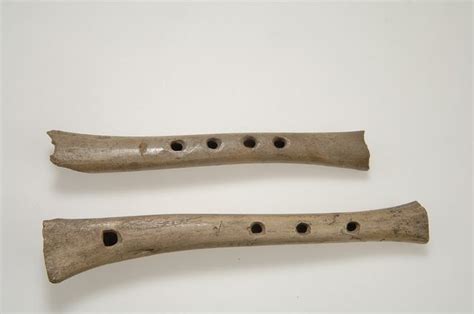 Flute Bone The Two Flutes Are Of Simple Construction With Four Holes