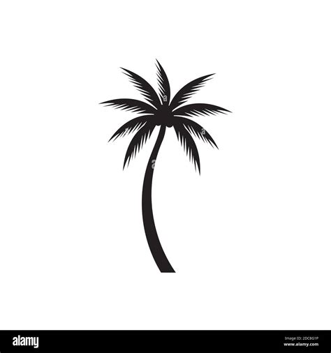 Logo Arbre De Plage Banque D Images Noir Et Blanc Page Alamy