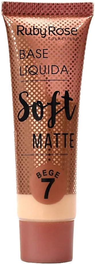 Base Líquida Soft Matte Bege HB 8050 Ruby Rose Cor B07 Amazon br