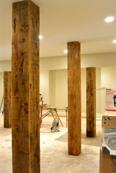 Custom Beme Wraps Around Basement Steel Support Columns Basement