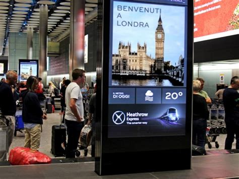 Airport Networks Multilingual Smart Screens In Heathrow Airport Invidis