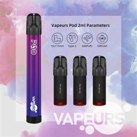 2022 Russian Hot Closed System Refillable Vape Pods Leak Proof