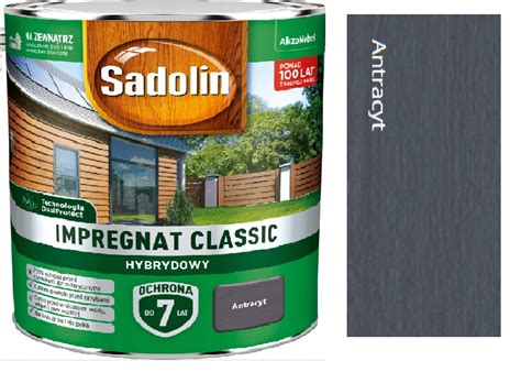 Sadolin Classic Impregnat L Antracyt Saas Cena Opinie