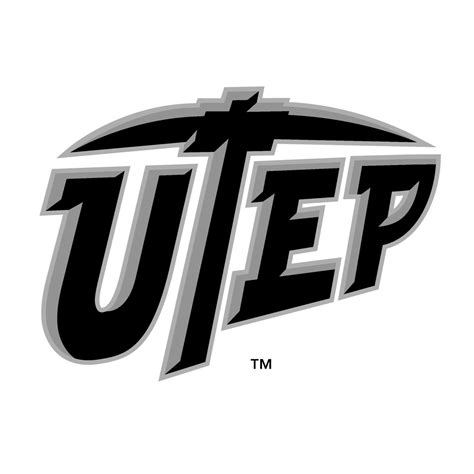 UTEP Miners Logo Black and White (1) – Brands Logos