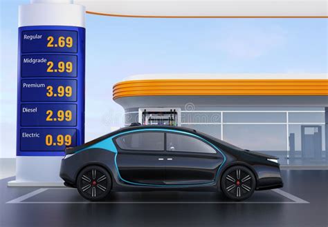 Contemporary Ev Charging Station And Gas Station Design For New Energy